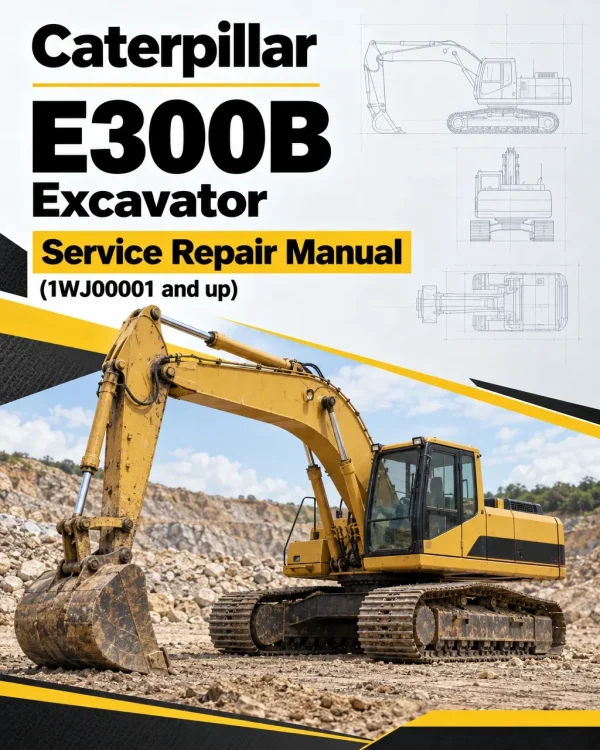 Caterpillar CAT E300B Excavator Service Repair Manual (1WJ00001 and up) Caterpillar CAT E300B Excavator Service Repair Manual (1WJ00001 and up)