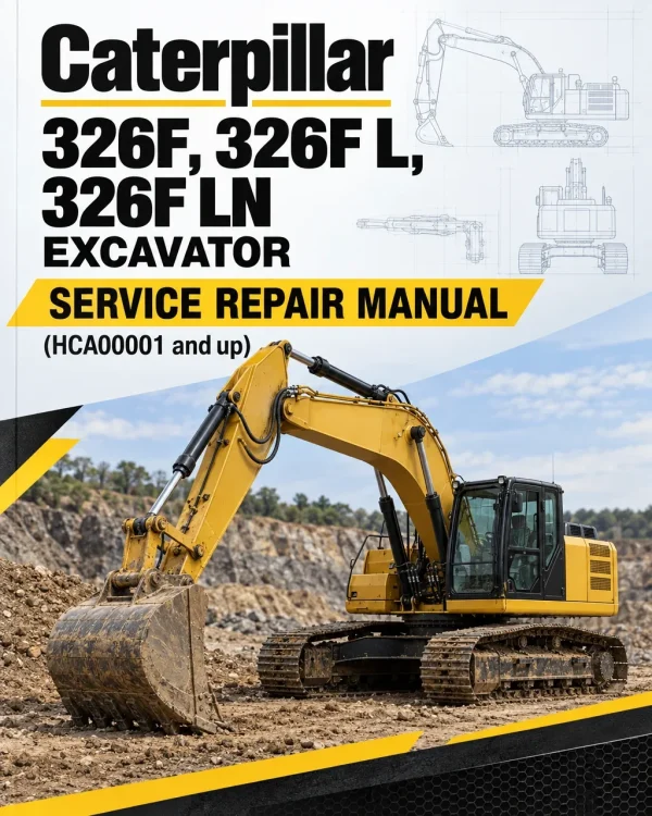 Caterpillar CAT 326F 326F L, 326F LN Excavator Service Repair Manual (HCA00001 and up)