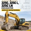 Caterpillar CAT 325C, 325C L, 325C LN Excavator Service Repair Manual (CRB00001 and up)