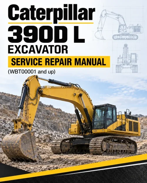 Caterpillar CAT 390D L Excavator Service Repair Manual (WBT00001 and up)
