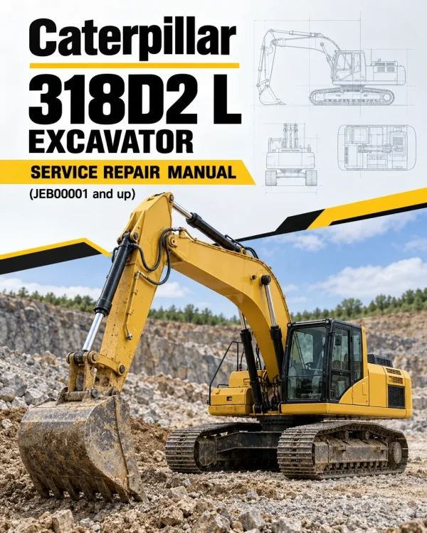 Caterpillar CAT 318D2 L Excavator Service Repair Manual (JEB00001 and up)