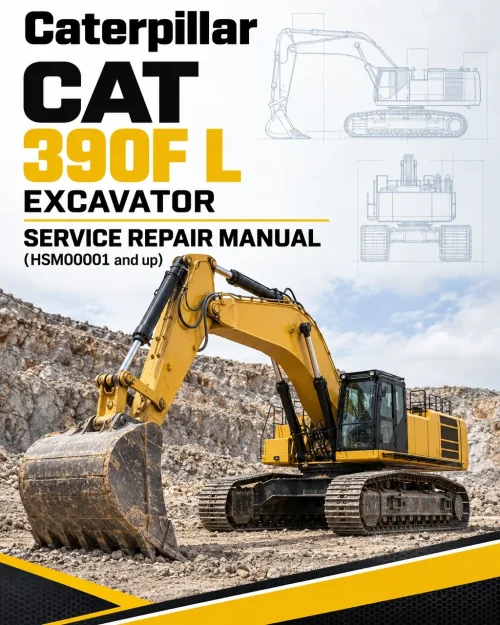 Caterpillar CAT 390F L Excavator Service Repair Manual (HSM00001 and up)