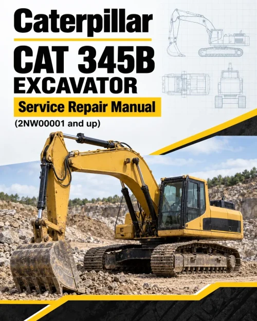 Caterpillar CAT 345B Excavator Service Repair Manual (2NW00001 and up)