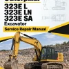 Caterpillar CAT 323E L, 323E LN, 323E SA Excavator Service Repair Manual (TDW00001 and up)