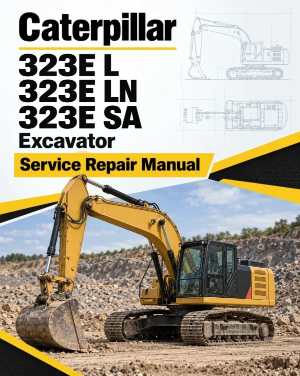 Caterpillar CAT 323E L, 323E LN, 323E SA Excavator Service Repair Manual (TDW00001 and up)