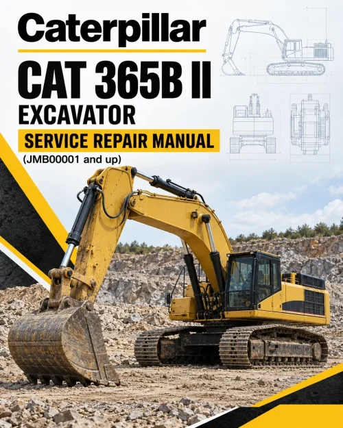 Caterpillar CAT 365B II Excavator Service Repair Manual (JMB00001 and up)