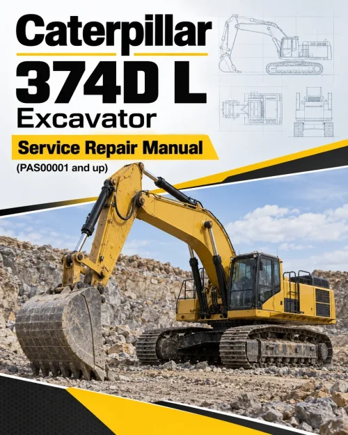 Caterpillar CAT 374D L Excavator Service Repair Manual (PAS00001 and up)