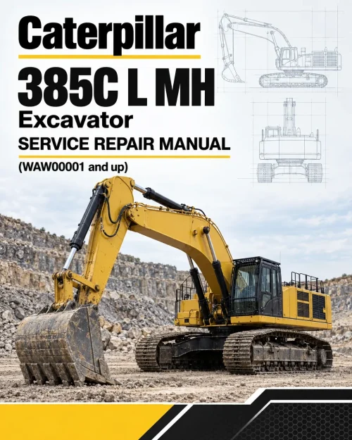 Caterpillar CAT 385C L MH Excavator Service Repair Manual (WAW00001 and up)