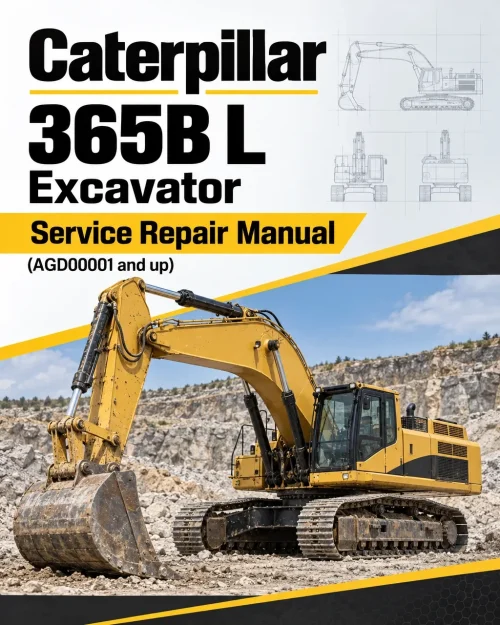 Caterpillar CAT 365B L Excavator Service Repair Manual (AGD00001 and up)