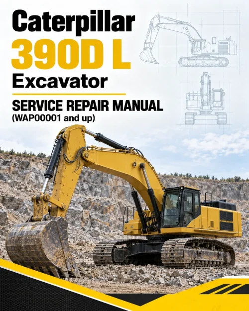 Caterpillar CAT 390D L Excavator Service Repair Manual (WAP00001 and up)