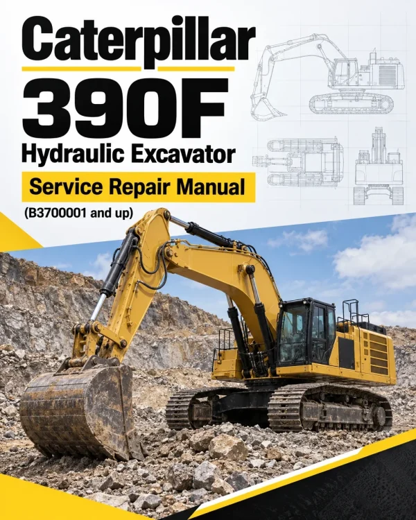 Caterpillar CAT 390F Hydraulic Excavator Service Repair Manual (B3700001 and up)