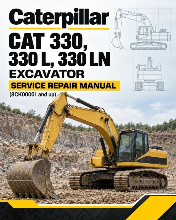 Caterpillar CAT 330, 330 L, 330 LN Excavator Service Repair Manual (8CK00001 and up)