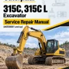 Caterpillar CAT 315C, 315C L Excavator Service Repair Manual (AKE00001 and up)