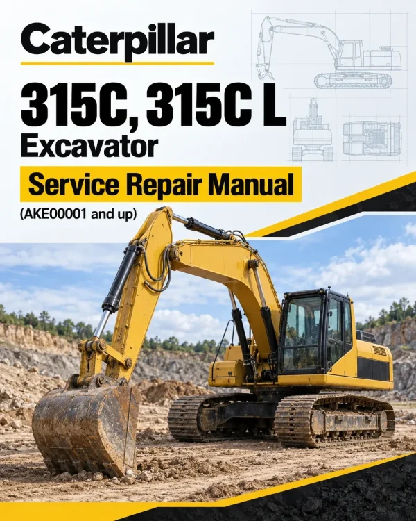 Caterpillar CAT 315C, 315C L Excavator Service Repair Manual (AKE00001 and up)