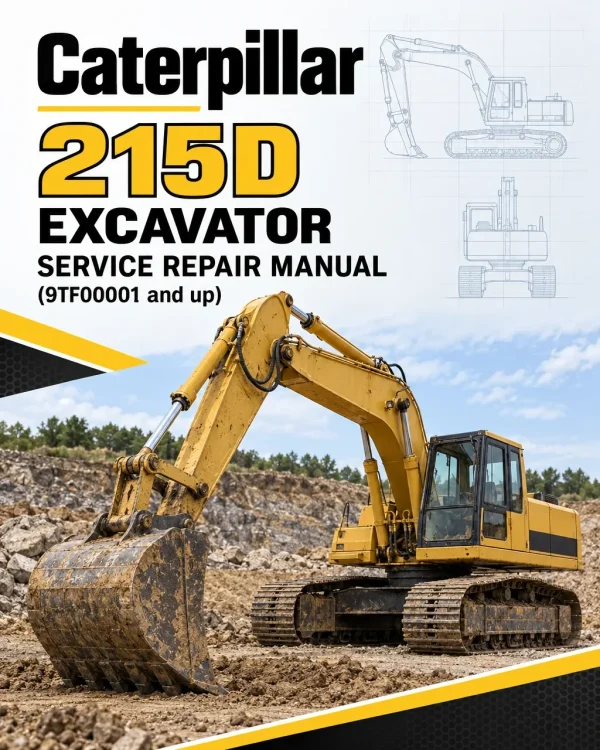 Caterpillar CAT 215D Excavator Service Repair Manual (9TF00001 and up)