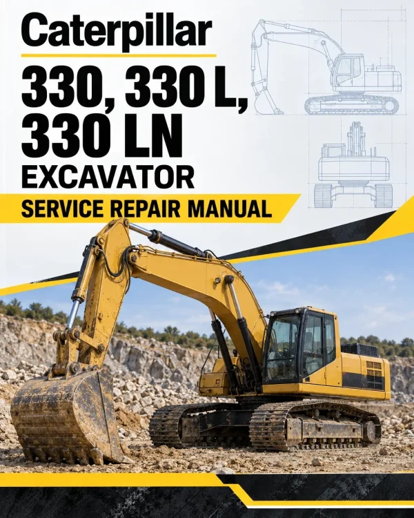 Caterpillar CAT 330, 330 L, 330 LN Excavator Service Repair Manual (2EL00001 and up)
