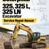 Caterpillar CAT 325, 325 L, 325 LN Excavator Service Repair Manual (2SL00001 and up)