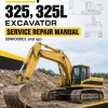 Caterpillar CAT 325, 325L Excavator Service Repair Manual (8NK00001 and up)