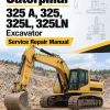 Caterpillar CAT 325 A, 325, 325L, 325LN Excavator Service Repair Manual (9SG00001 and up)