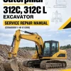 Caterpillar CAT 312C, 312C L Excavator Service Repair Manual (CBA00001 till 01200)