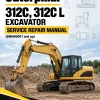 Caterpillar CAT 312C, 312C L Excavator Service Repair Manual (BNN00001 and up)