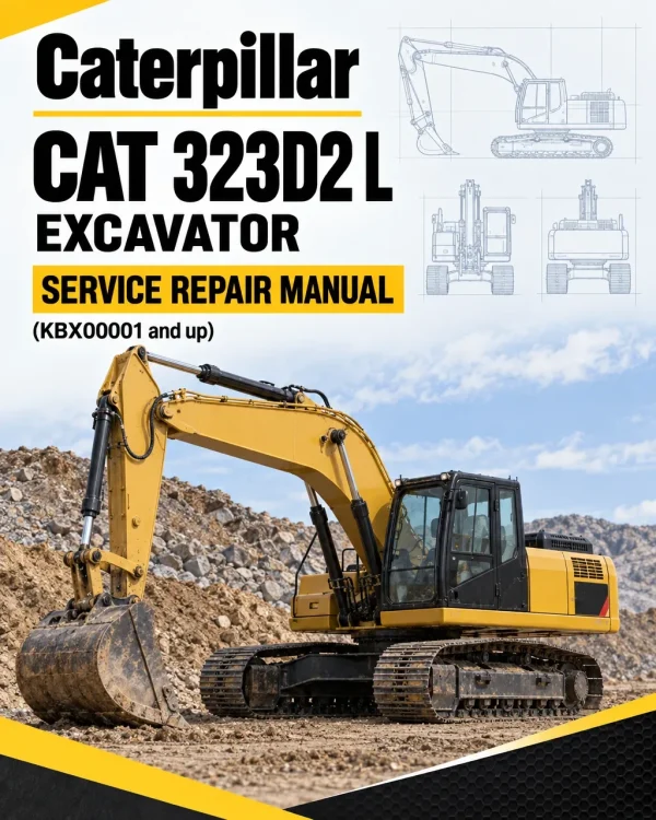 Caterpillar CAT 323D2 L Excavator Service Repair Manual (KBX00001 and up)