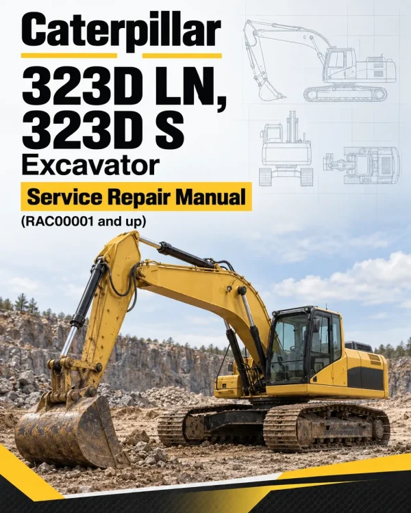 Caterpillar CAT 323D LN, 323D S Excavator Service Repair Manual (RAC00001 and up)