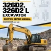 Caterpillar CAT 326D2, 326D2 L Excavator Service Repair Manual (MGW00001 and up)