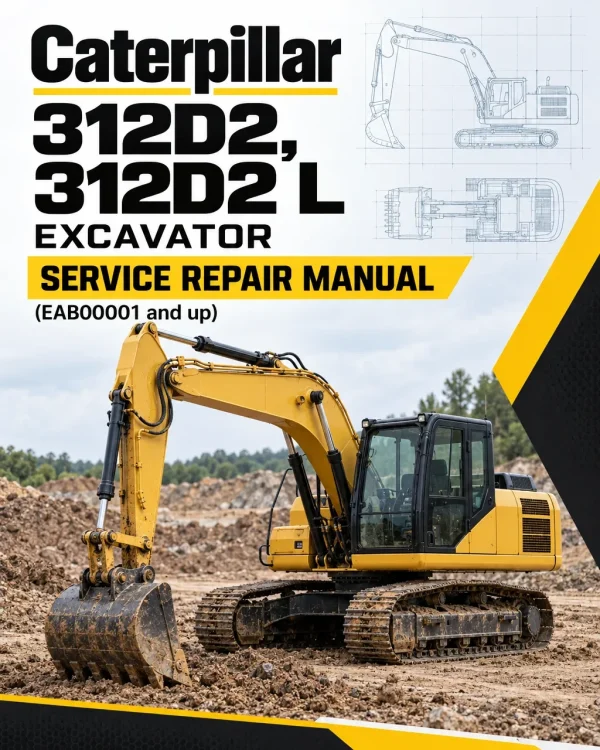 Caterpillar CAT 312D2, 312D2 L Excavator Service Repair Manual (EAB00001 and up) Caterpillar CAT 312D2, 312D2 L Excavator Service Repair Manual (EAB00001 and up)