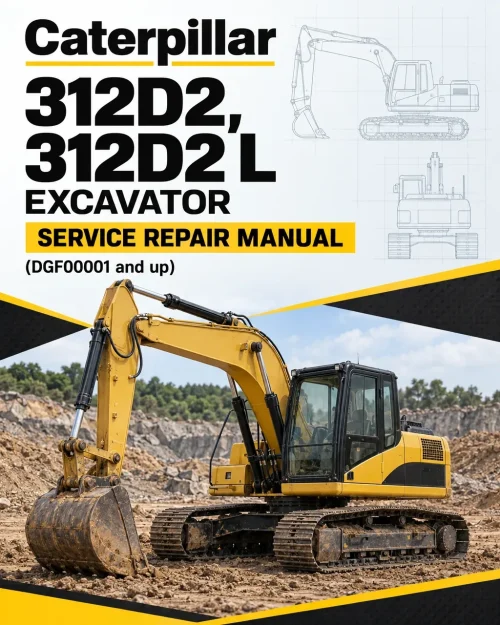 Caterpillar CAT 312D2, 312D2 L Excavator Service Repair Manual (DGF00001 and up) Caterpillar CAT 312D2, 312D2 L Excavator Service Repair Manual (DGF00001 and up)