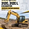 Caterpillar CAT 312C, 312C L Excavator Service Repair Manual (BWH00001 and up)