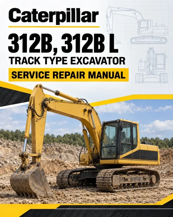 Caterpillar CAT 312B, 312B L Track Type Excavator Service Repair Manual (3FS00001 and up)
