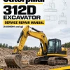 Caterpillar CAT 312D Excavator Service Repair Manual (HJX00001 and up)