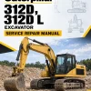 Caterpillar CAT 312D, 312D L Excavator Service Repair Manual (PHH00001 and up)