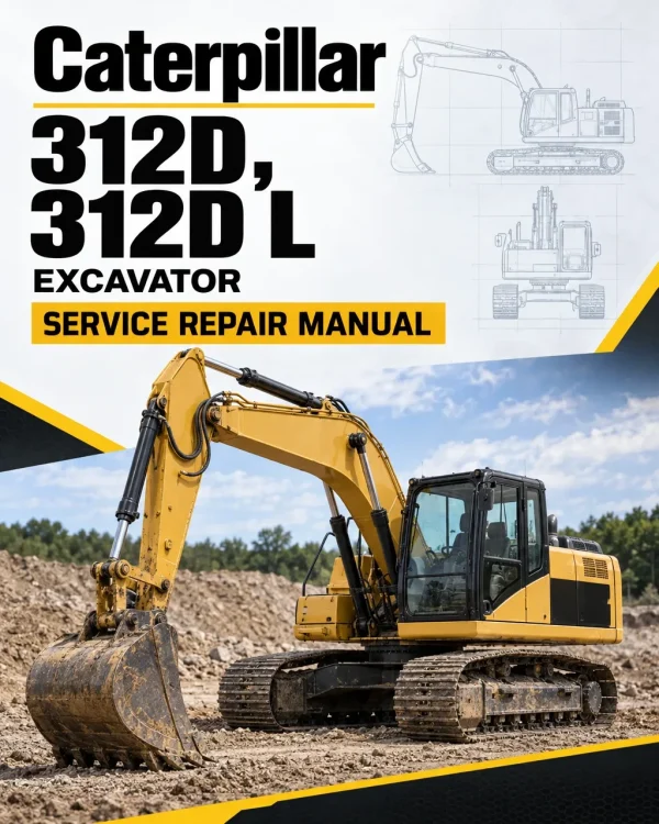 Caterpillar CAT 312D, 312D L Excavator Service Repair Manual (PHH00001 and up)