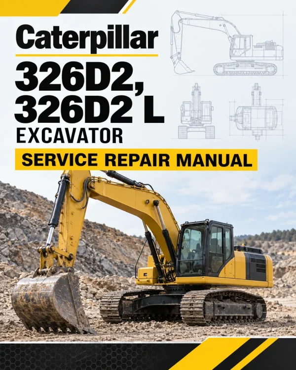Caterpillar CAT 326D2, 326D2 L Excavator Service Repair Manual (XAM00001 and up)