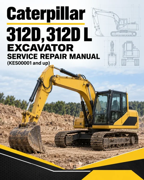 Caterpillar CAT 312D, 312D L Excavator Service Repair Manual (KES00001 and up) Caterpillar CAT 312D, 312D L Excavator Service Repair Manual (KES00001 and up)