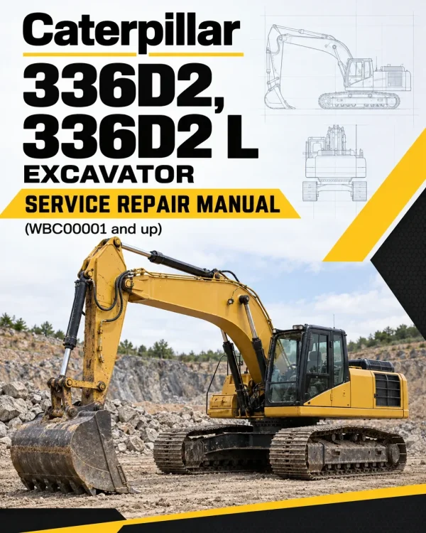 Caterpillar CAT 336D2, 336D2 L Excavator Service Repair Manual (WBC00001 and up) Caterpillar CAT 336D2, 336D2 L Excavator Service Repair Manual (WBC00001 and up)