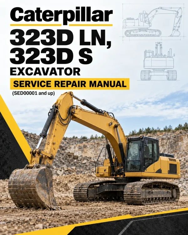 Caterpillar CAT 323D LN, 323D S Excavator Service Repair Manual (SED00001 and up)