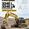 Caterpillar CAT 324E L, 324E LN Excavator Service Repair Manual (LDG00001 and up)