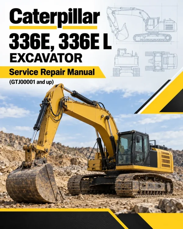Caterpillar CAT 336E, 336E L Excavator Service Repair Manual (GTJ00001 and up)