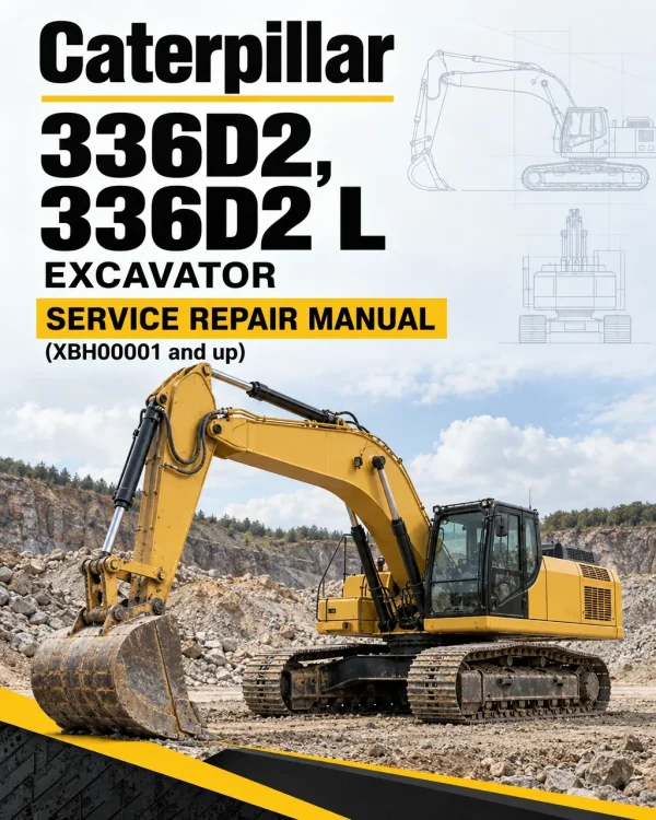 Caterpillar CAT 336D2, 336D2 L Excavator Service Repair Manual (XBH00001 and up)
