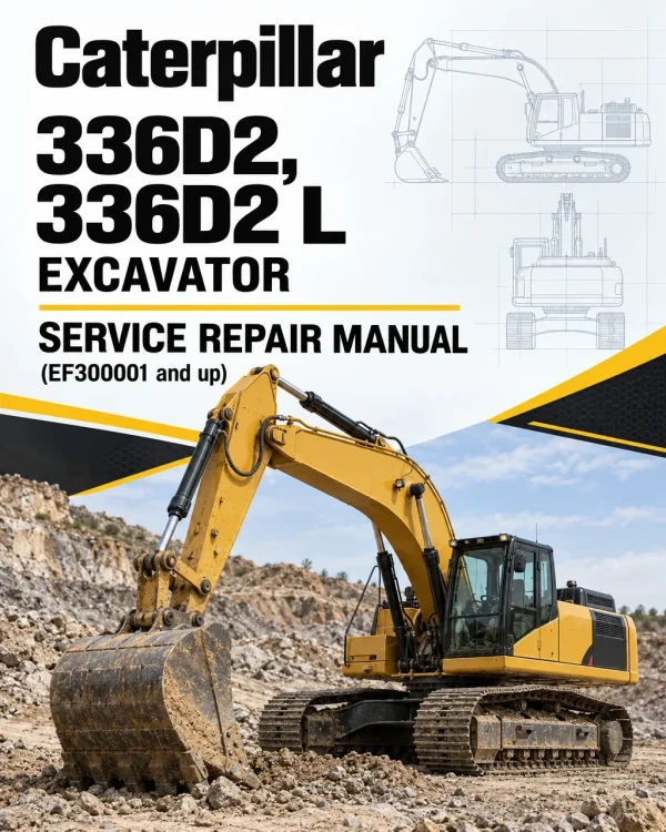 Caterpillar CAT 336D2, 336D2 L Excavator Service Repair Manual (EF300001 and up)