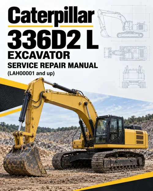 Caterpillar CAT 336D2 L Excavator Service Repair Manual (LAH00001 and up)