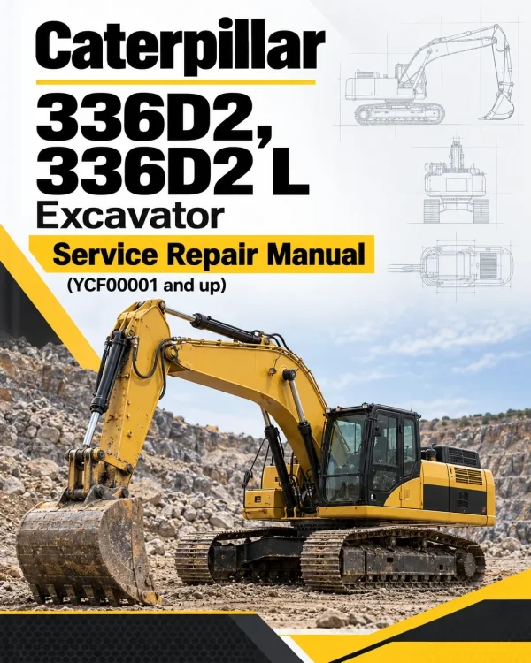 Caterpillar CAT 336D2, 336D2 L Excavator Service Repair Manual (YCF00001 and up)
