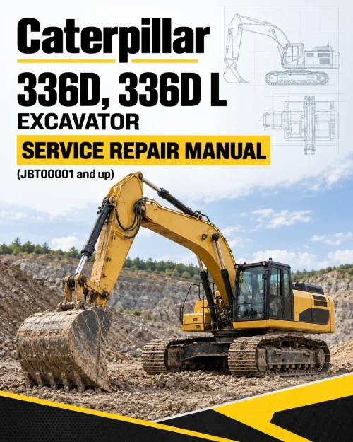 Caterpillar CAT 336D, 336D L Excavator Service Repair Manual (JBT00001 and up)