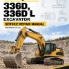 Caterpillar CAT 336D, 336D L Excavator Service Repair Manual (PRF00001 and up)
