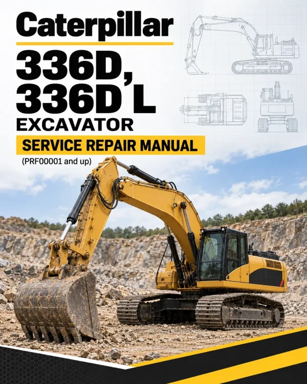 Caterpillar CAT 336D, 336D L Excavator Service Repair Manual (PRF00001 and up)