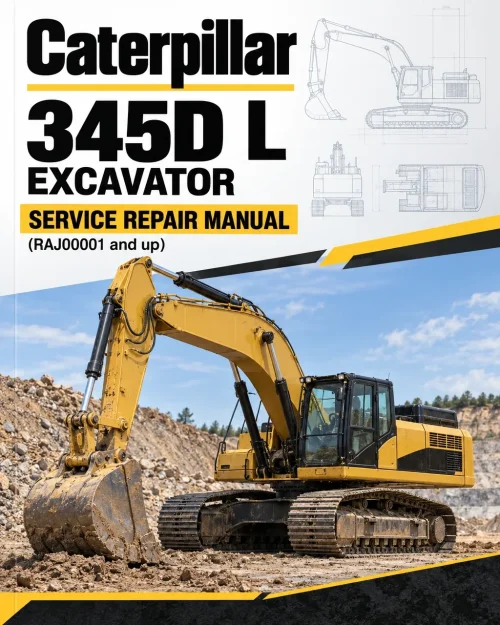 Caterpillar CAT 345D L Excavator Service Repair Manual (RAJ00001 and up)