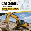 Caterpillar CAT 345D L Excavator Service Repair Manual (RGG00001 and up)